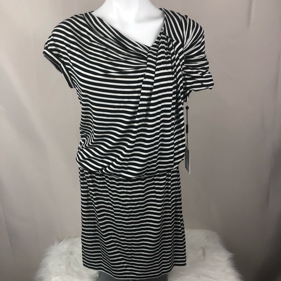 Calvin Klein Dresses & Skirts - Calvin Klein black and white striped dress